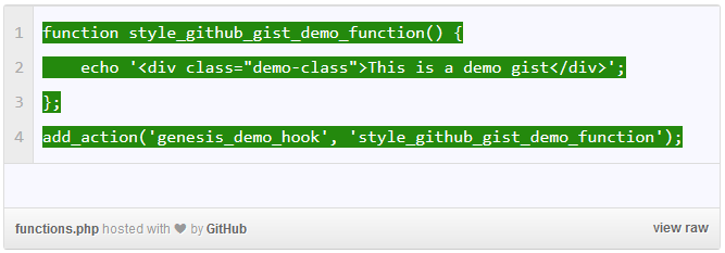 How To Style Github Gist Code Embeds in WordPress How To Style Github Gist Code Embeds in WordPress