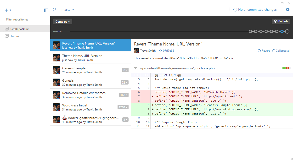 Using Git for Beginners Github for Desktop WP Smith
