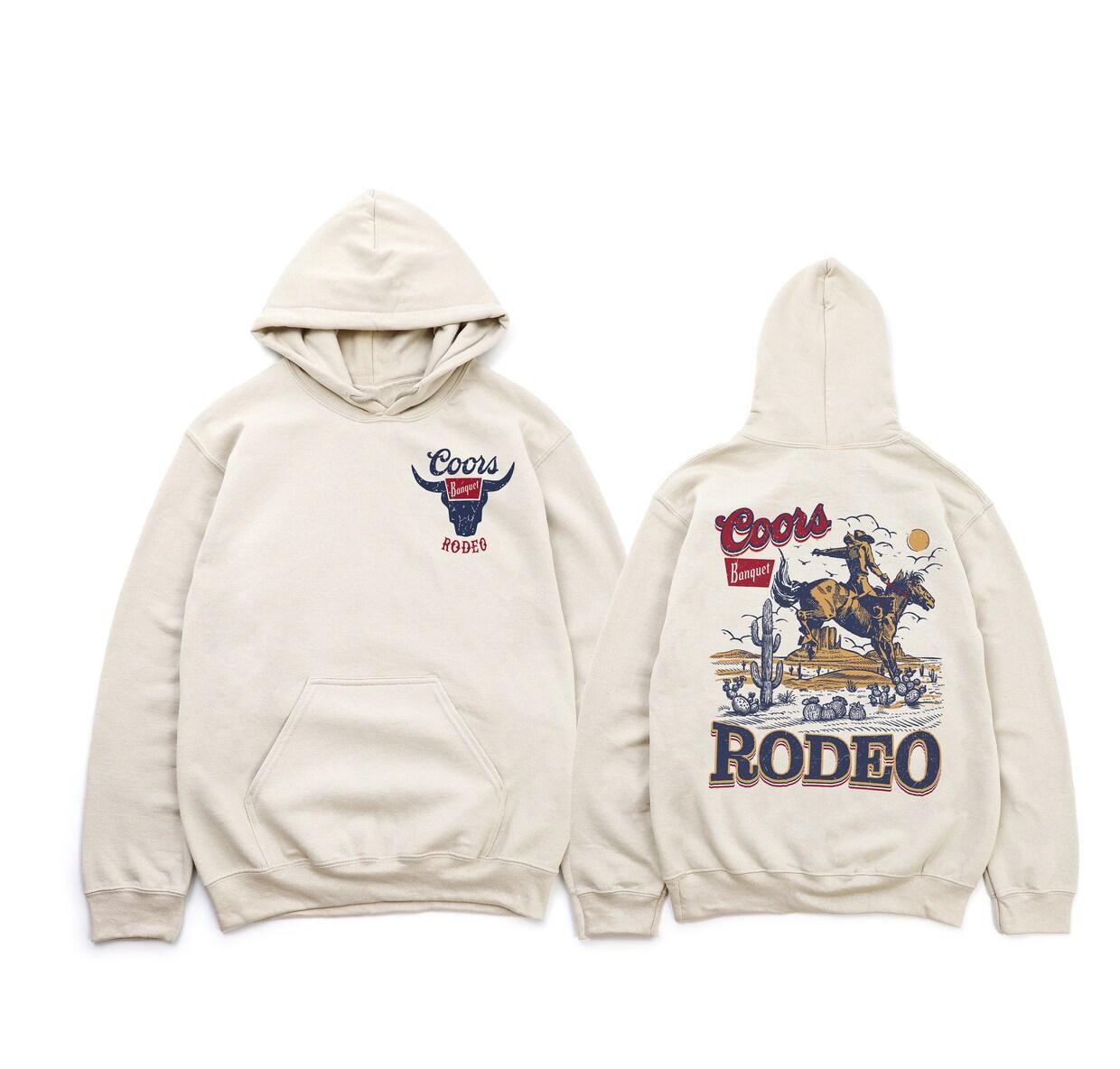 Coors Banquet Rodeo Hoodie, Coors Sweatshirt, Gift Ideas for him, Sweatshirts for him, Country