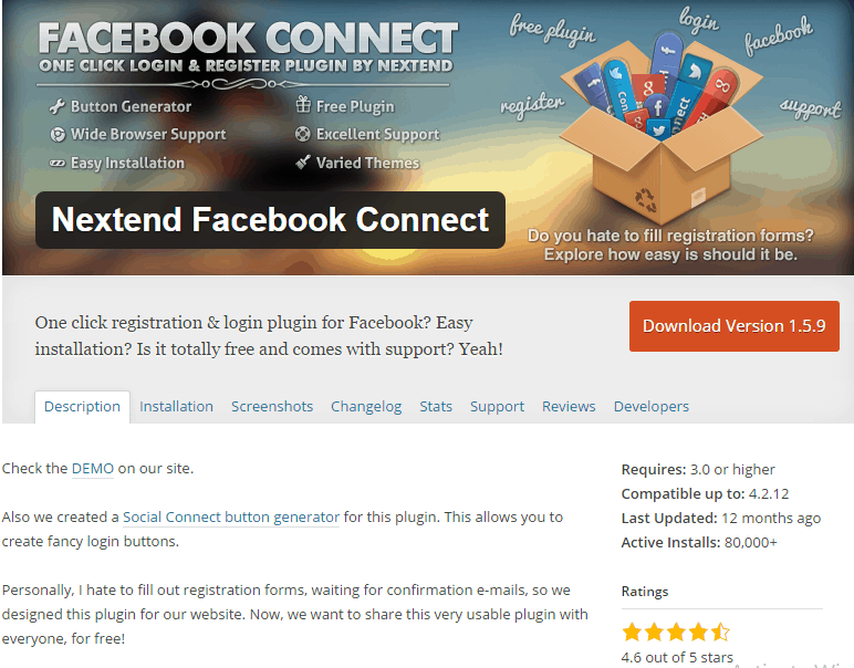 How To Add A Facebook Login Button To Any WordPress site