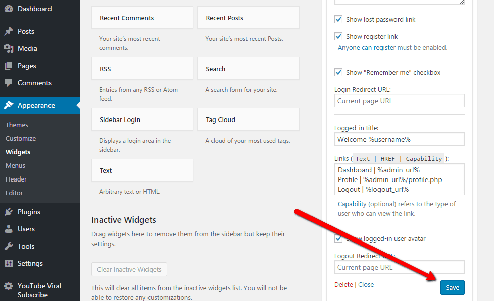 How To Add A Login Form To Your WordPress Sidebar Widget Without Coding