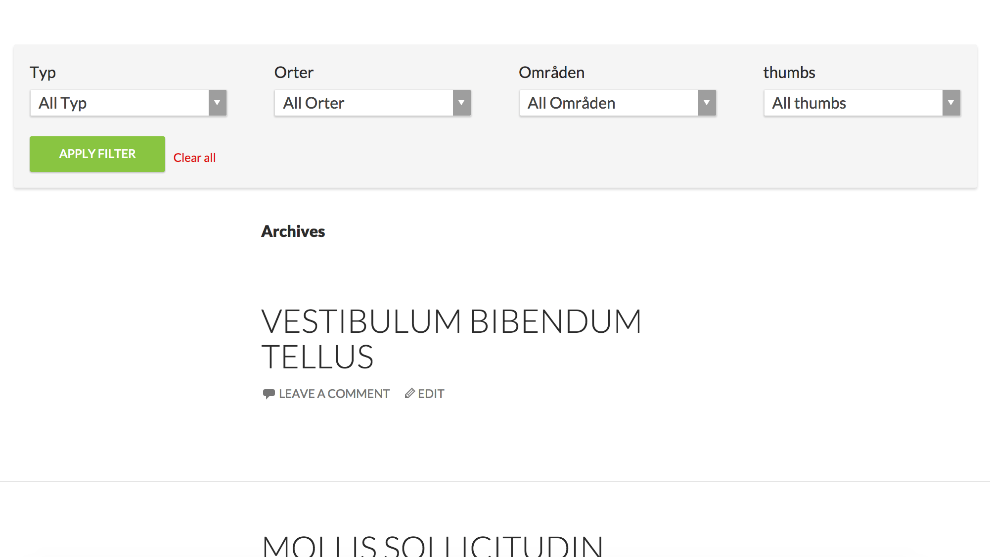 Beautiful Taxonomy Filters for WordPress Custom Post Types WordPress