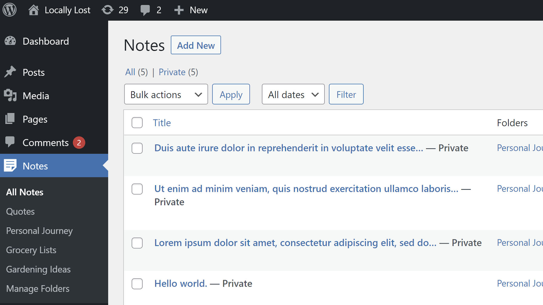 Private NoteTaking and Journaling With the Hypernotes WordPress Plugin