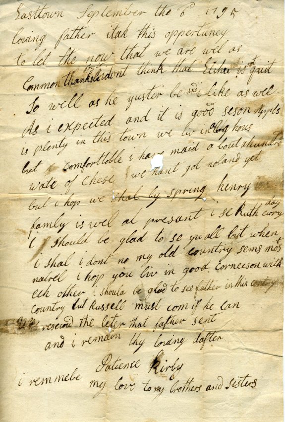18th century voices Westport Historical Society