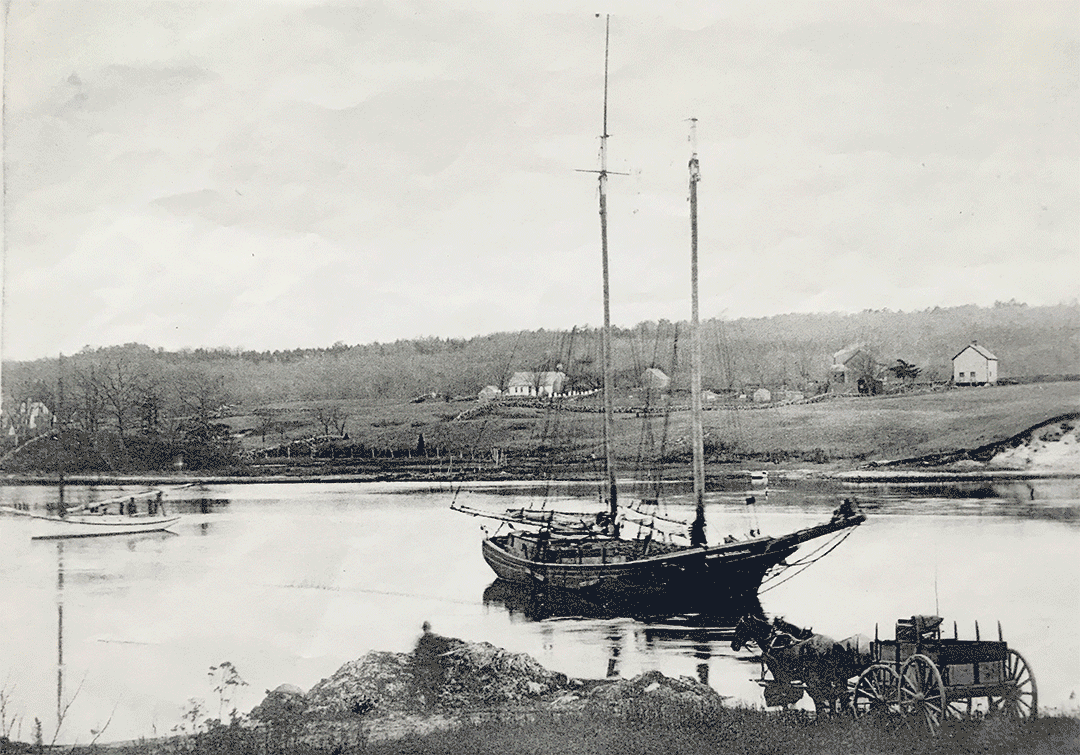 Now and Then at Hix Bridge Westport Historical Society