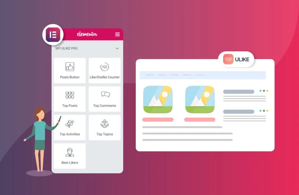How to use WP ULike Widgets in Elementor? WP ULike