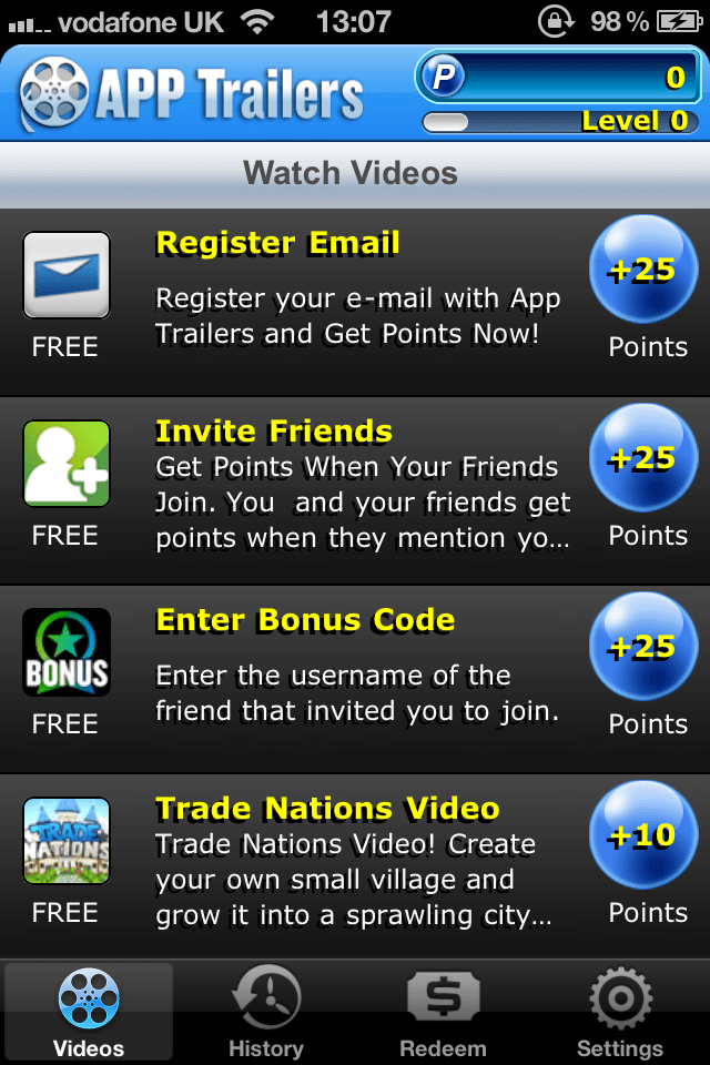 App Trailers Watch App Videos And Get Rewarded With Gift Cards
