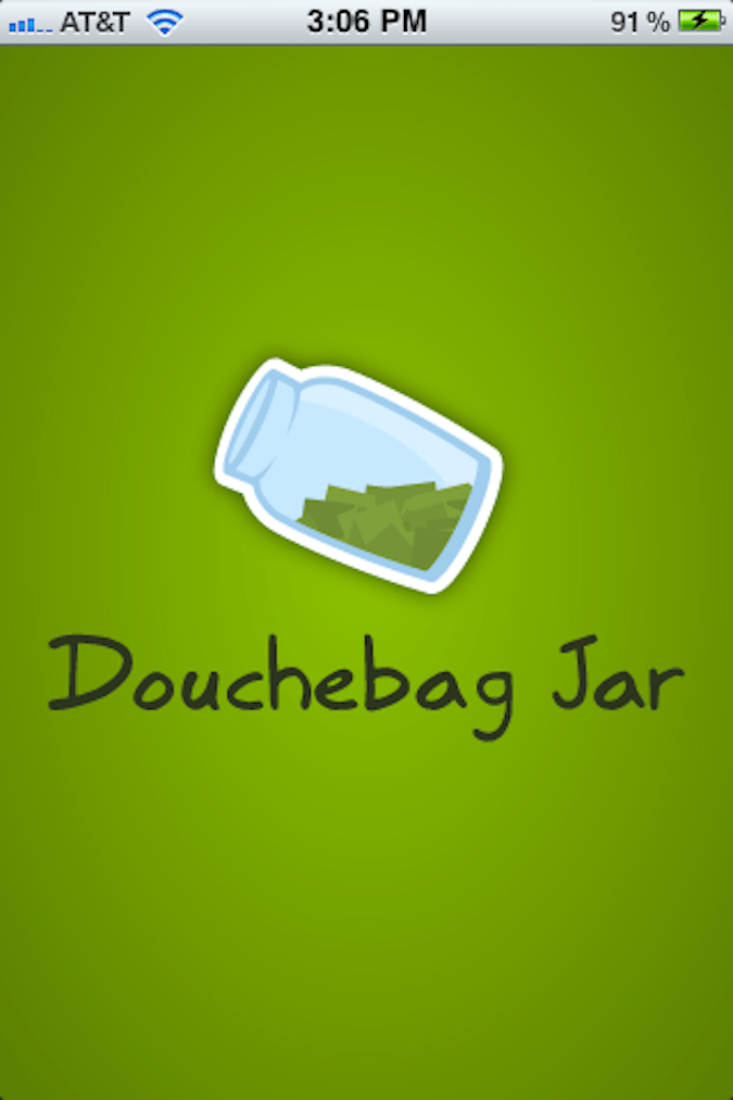 Quirky App Of The Day Douchebag Jar