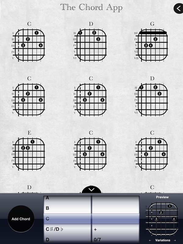 Musician’s Corner Create Custom Chord Charts With Chord App