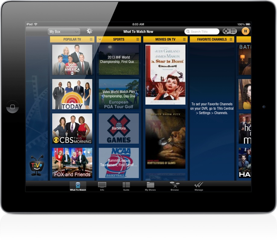 TiVo Launches 'What To Watch Now' Feature For iOS Users