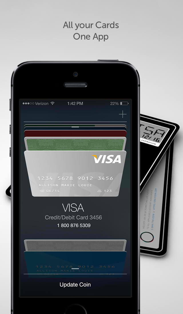 Official iOS app of socalled 'credit card of the future' Coin out now