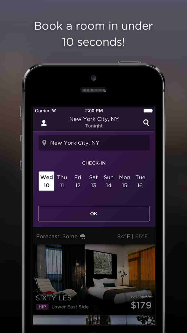 Hotel Tonight now lets you book hotels up to a week in advance
