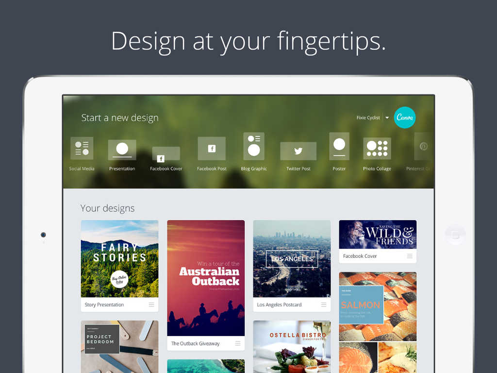 Draganddrop graphic design platform Canva releases official app for iPad