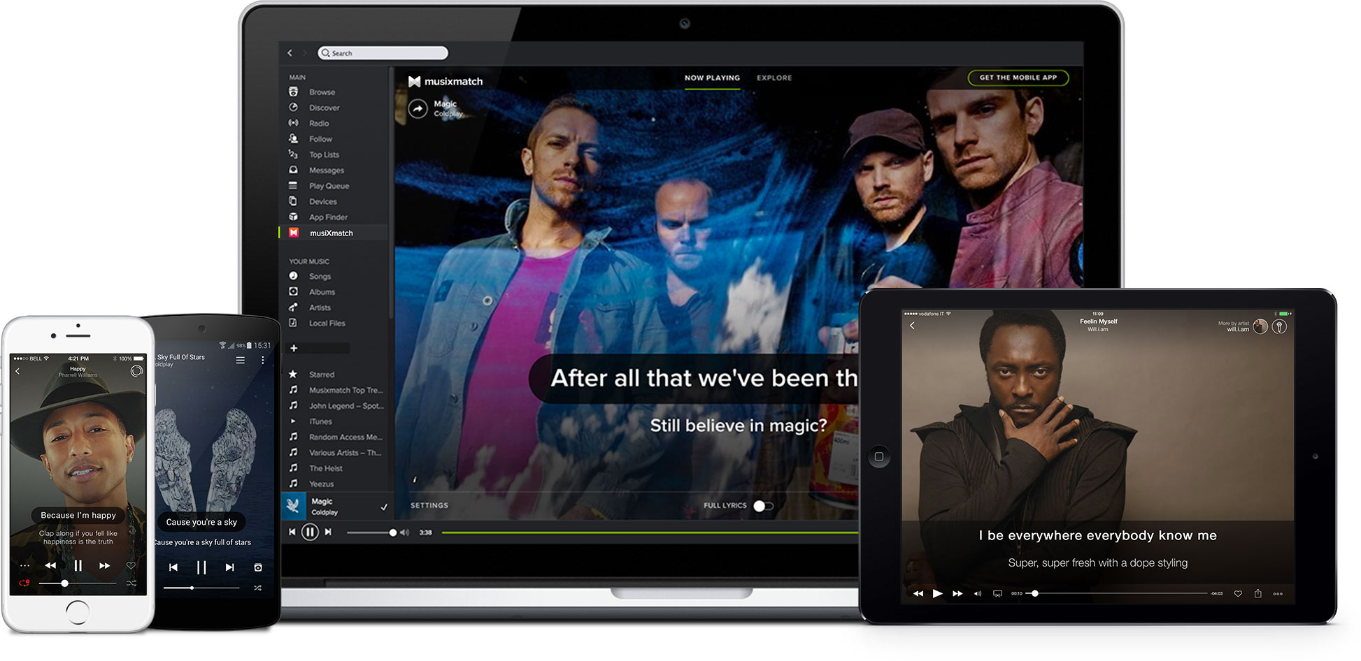 Spotify musixmatch lyrics hactraffic
