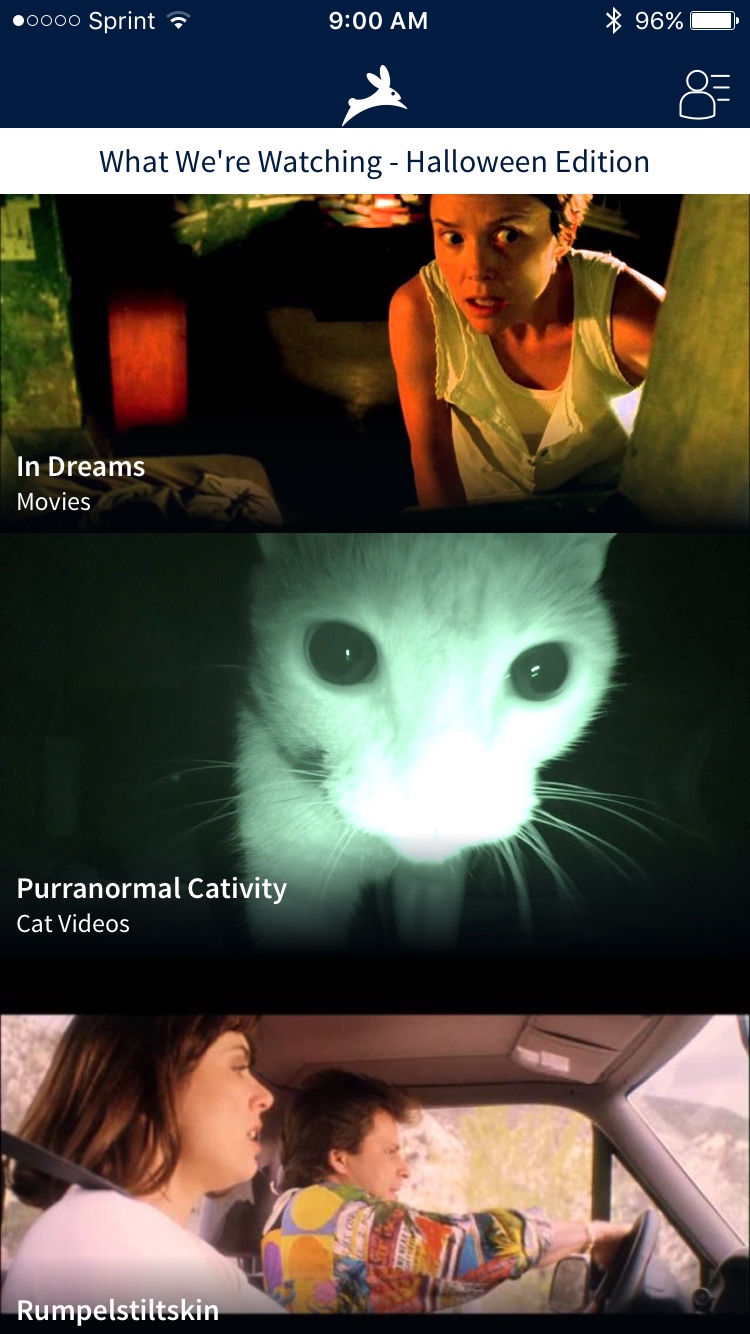 Watch a movie with faraway friends using Rabbit for iPhone