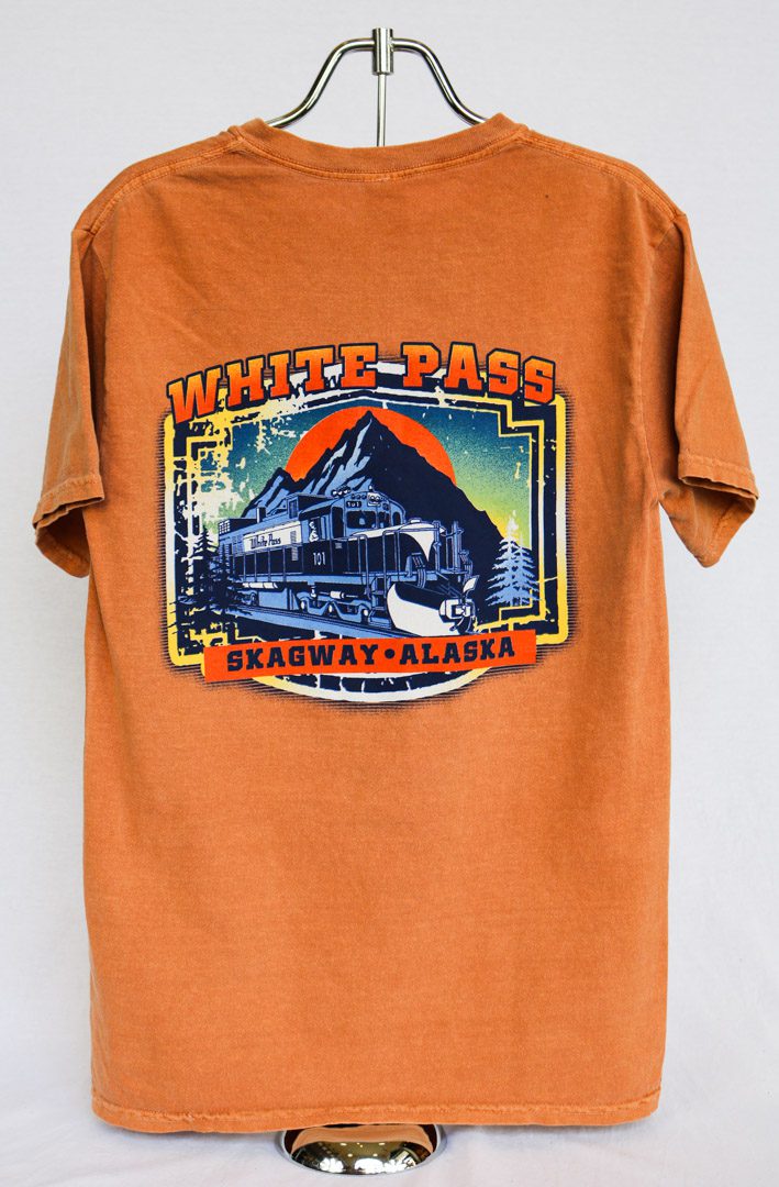 TShirt Red Rock White Pass &amp, Yukon Route Railway