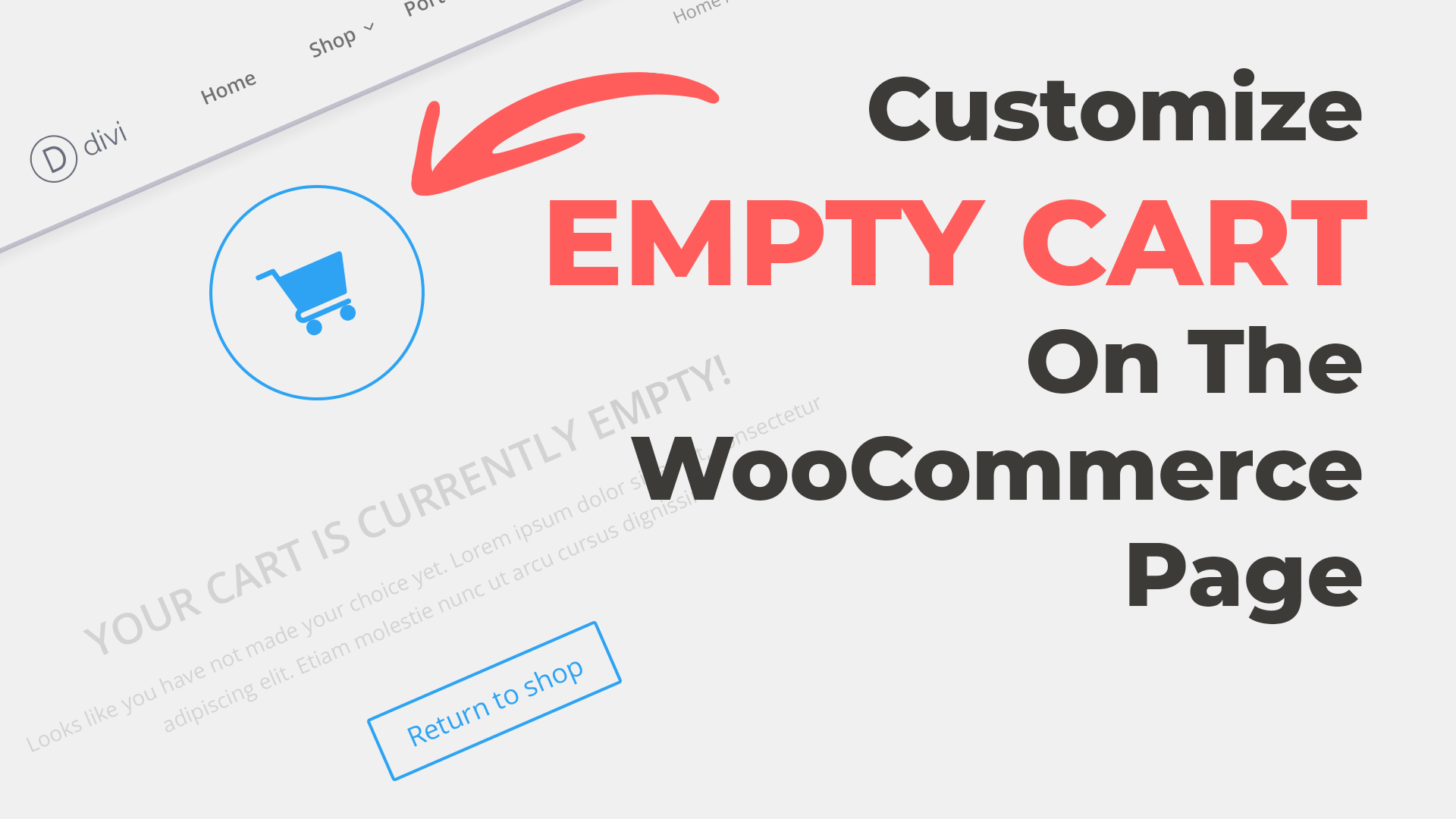 Customize the Empty Shopping Cart Page