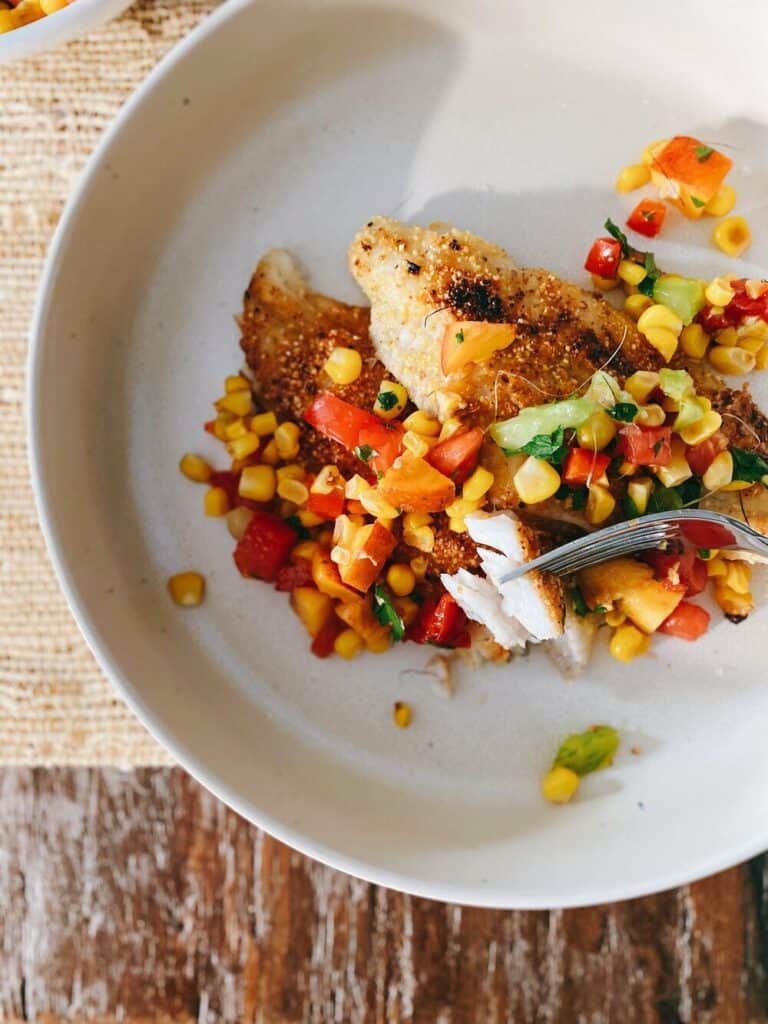 U.S. Catfish Recipe of the Month Pan Seared Cornmeal Crusted Catfish