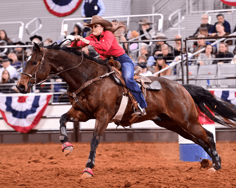 Riley Takes Barrel Racing Round Win at Fort Worth Rodeo News