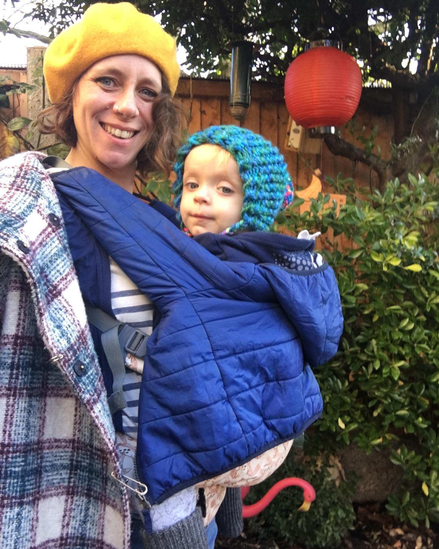 Babywearing in the cold weather Wrap a Hug Sling Library East London