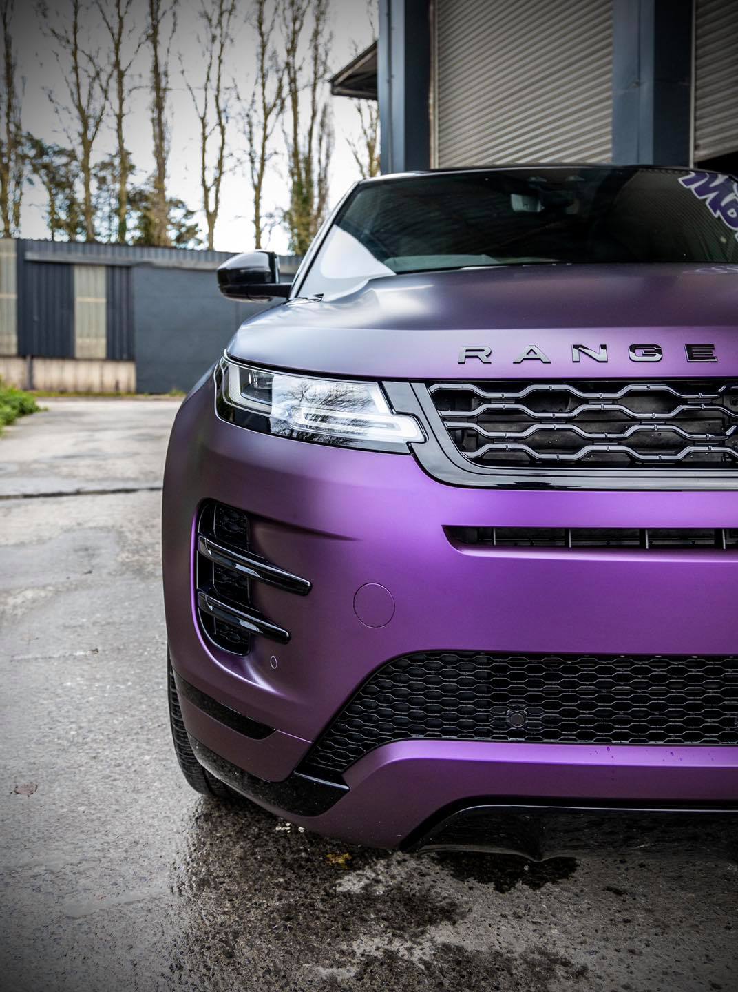Range Rover Satin Purple Wrap Capital
