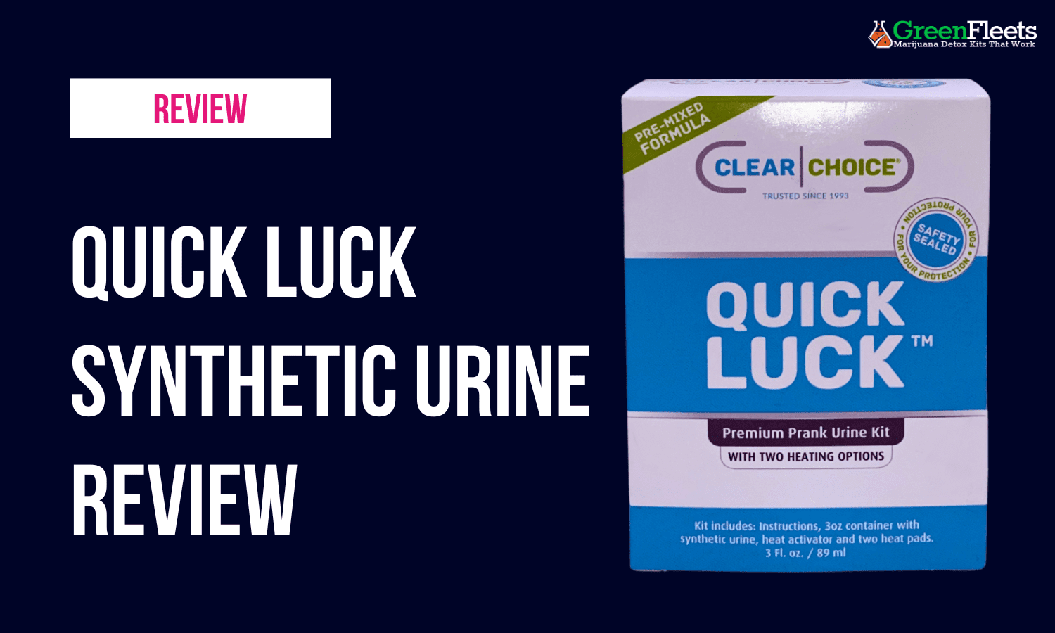 Clear Choice Quick Luck Synthetic Urine Review [2024]