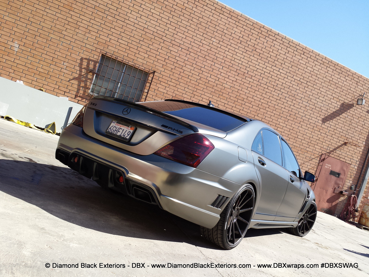 Frozen Black Chrome Wrap MercedesBenz S63 WRAPFOLIO