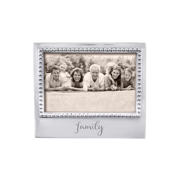 Picture Frames Mariposa FAMILY Beaded 4×6 Frame Joyce's Fine Jewelry