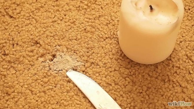 How to Get Candle Wax Out of Carpet Wrapped in Rust