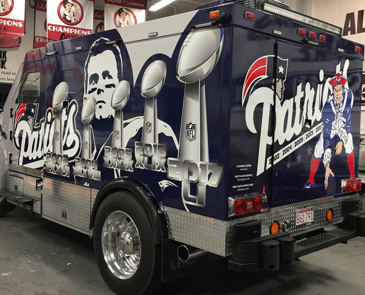 PAtriots_truck_01 Wrap Solutions Vehicle Car Fleet Commerical Vinyl