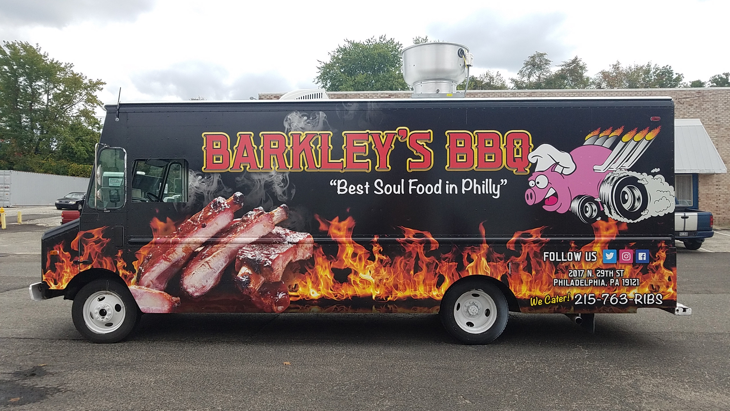 Bbq Food Truck Wrap / Bbq Food Truck Initial Design For Seasoned Swine