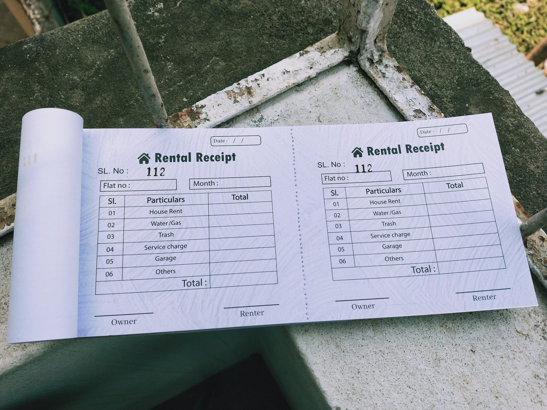 Plain House Rental Receipt Wrapup BD