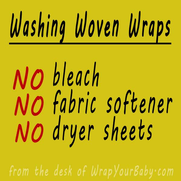 How to Wash and Care for Your Wraps Wrap Your Baby