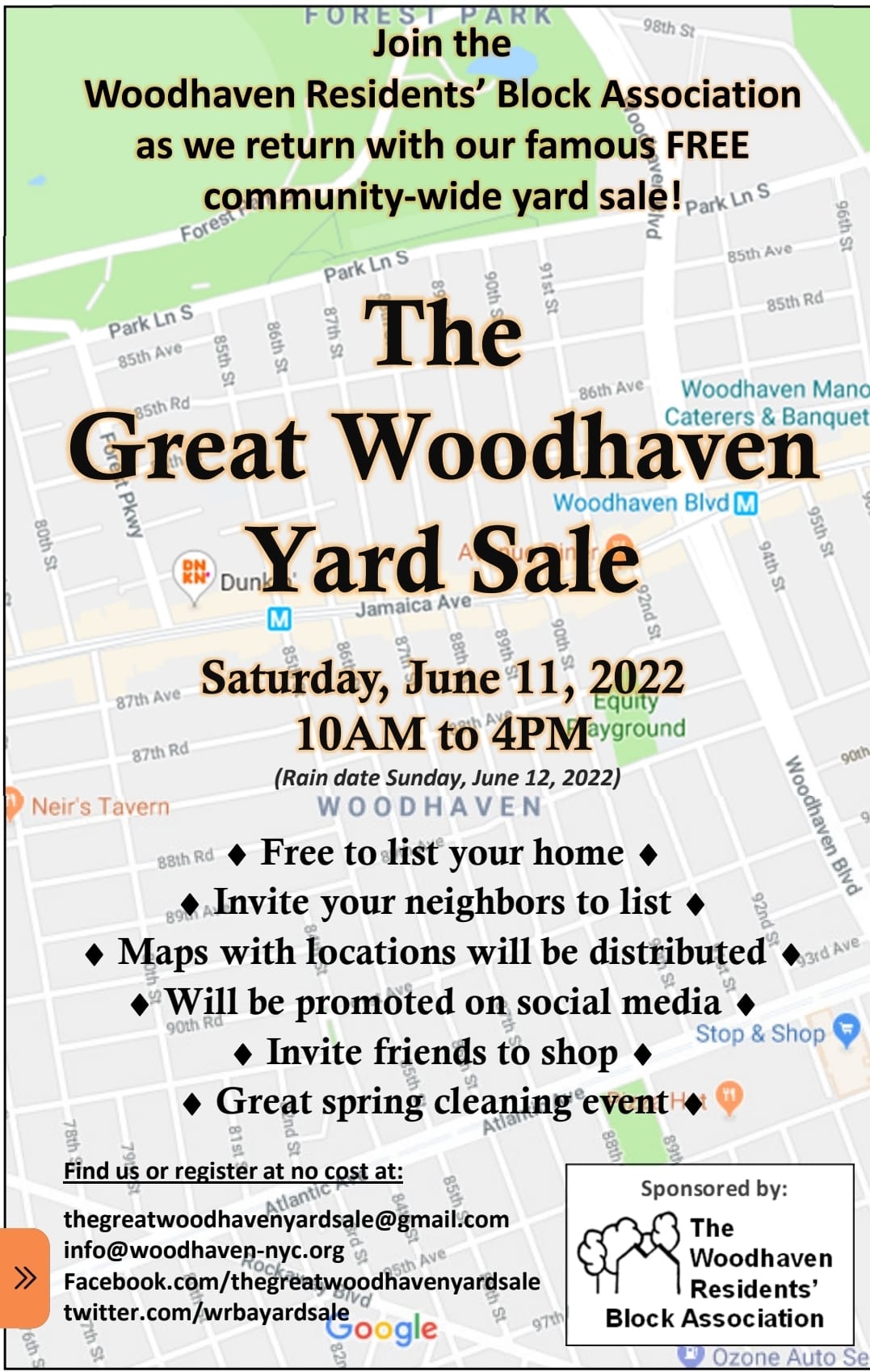 The Great Woodhaven Yard Sale Wrba's Blog