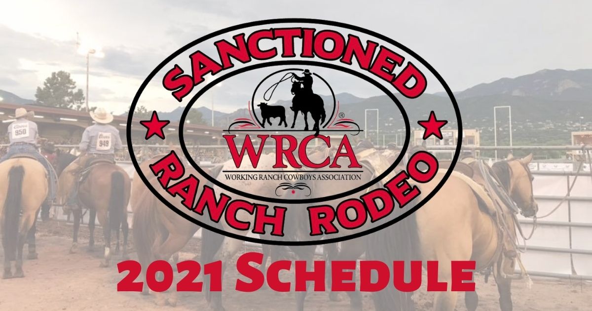 2021 WRCA Sanctioned Rodeo Schedule