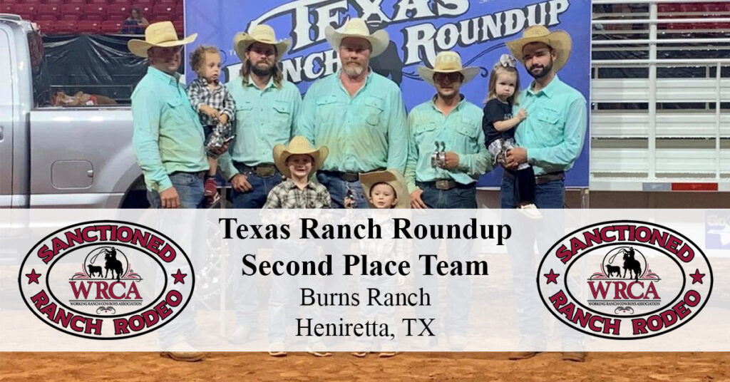 Texas Ranch Roundup Ranch Rodeo Results