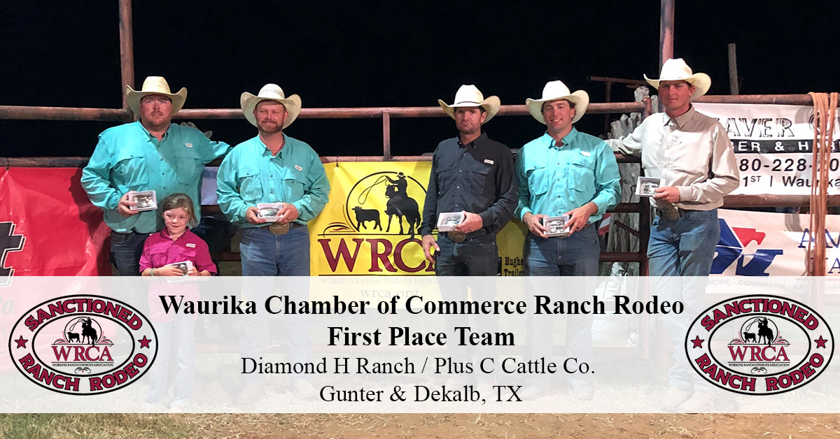 Waurika Chamber of Commerce Ranch Rodeo Results