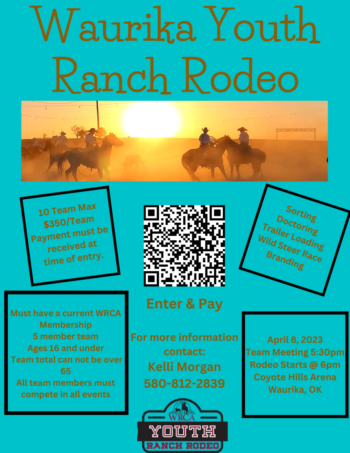 2023 Youth Ranch Rodeo Schedule