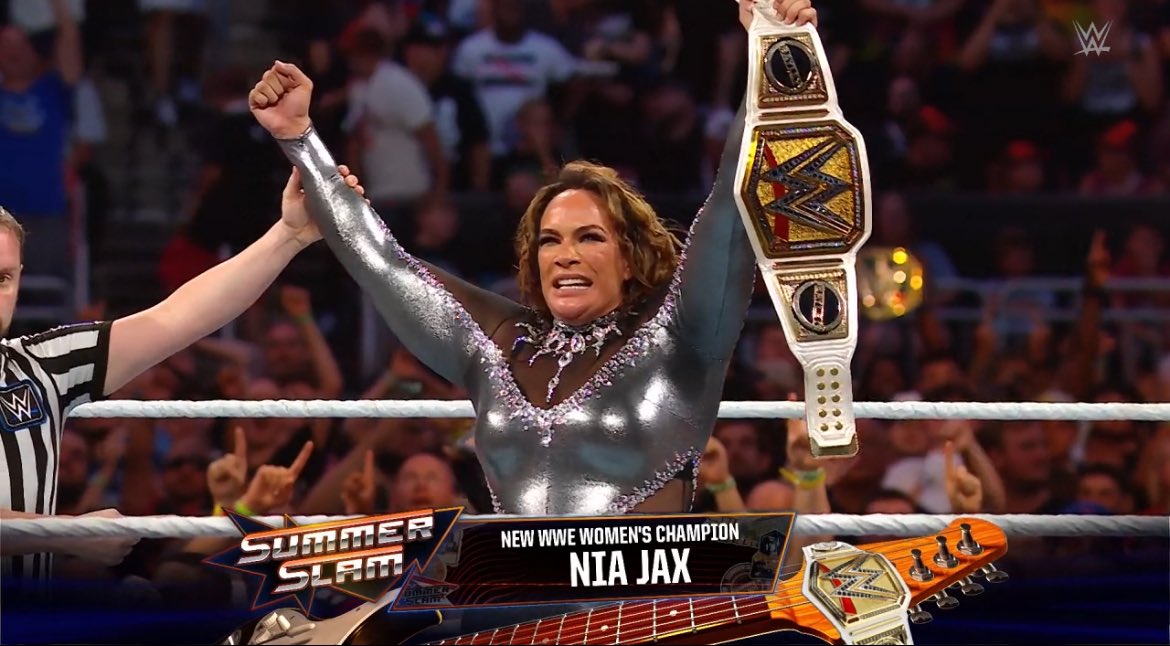 Nia Jax Becomes The New WWE Women's Champion at SummerSlam