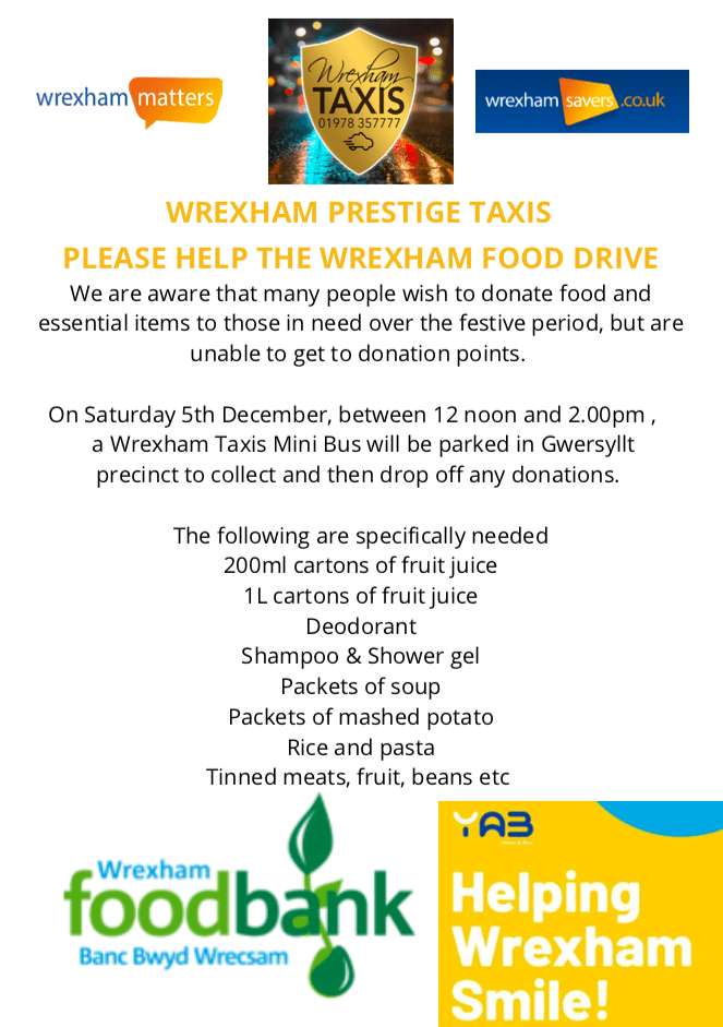 Wrexham Food Drive Wrexham Matters