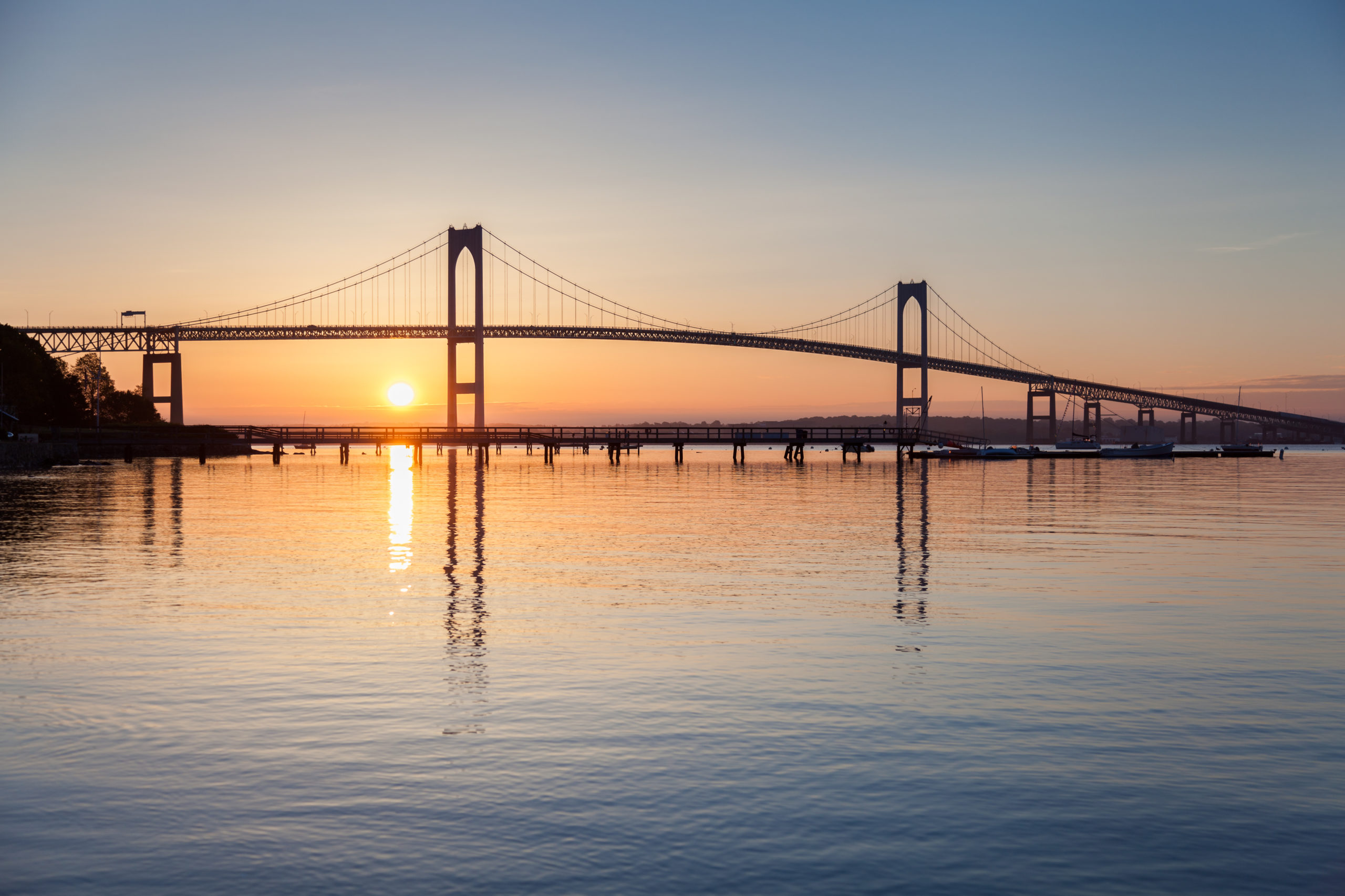 Newport Bridge Sunrise The Warner Realty Group