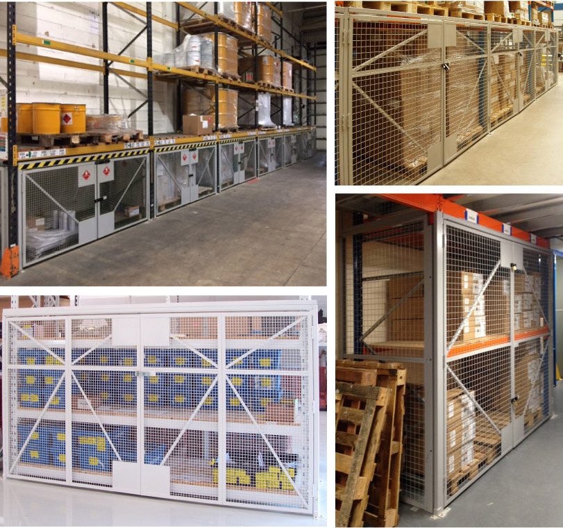 Mesh Doors for Pallet Racking WRG Steel Partitioning