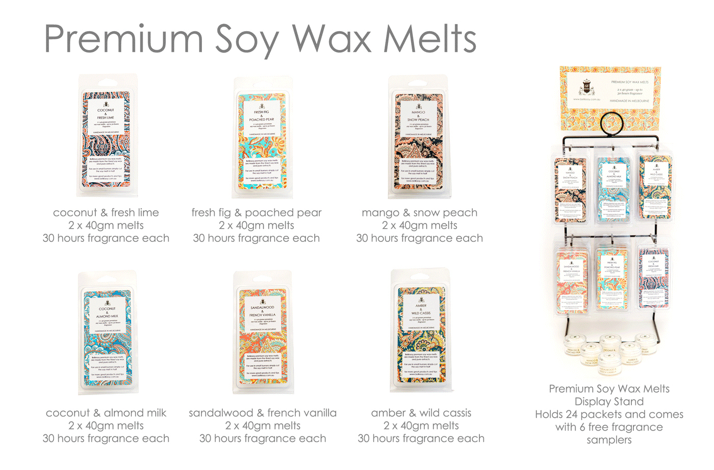 Premium Soy Wax Melts Wright Power Australia