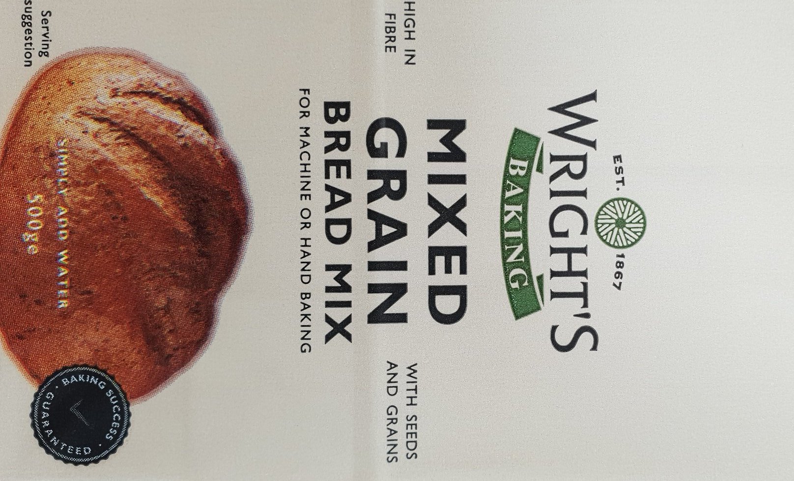 Mixed Grain Bread Mix 500g Wrights Baking Wrights Baking