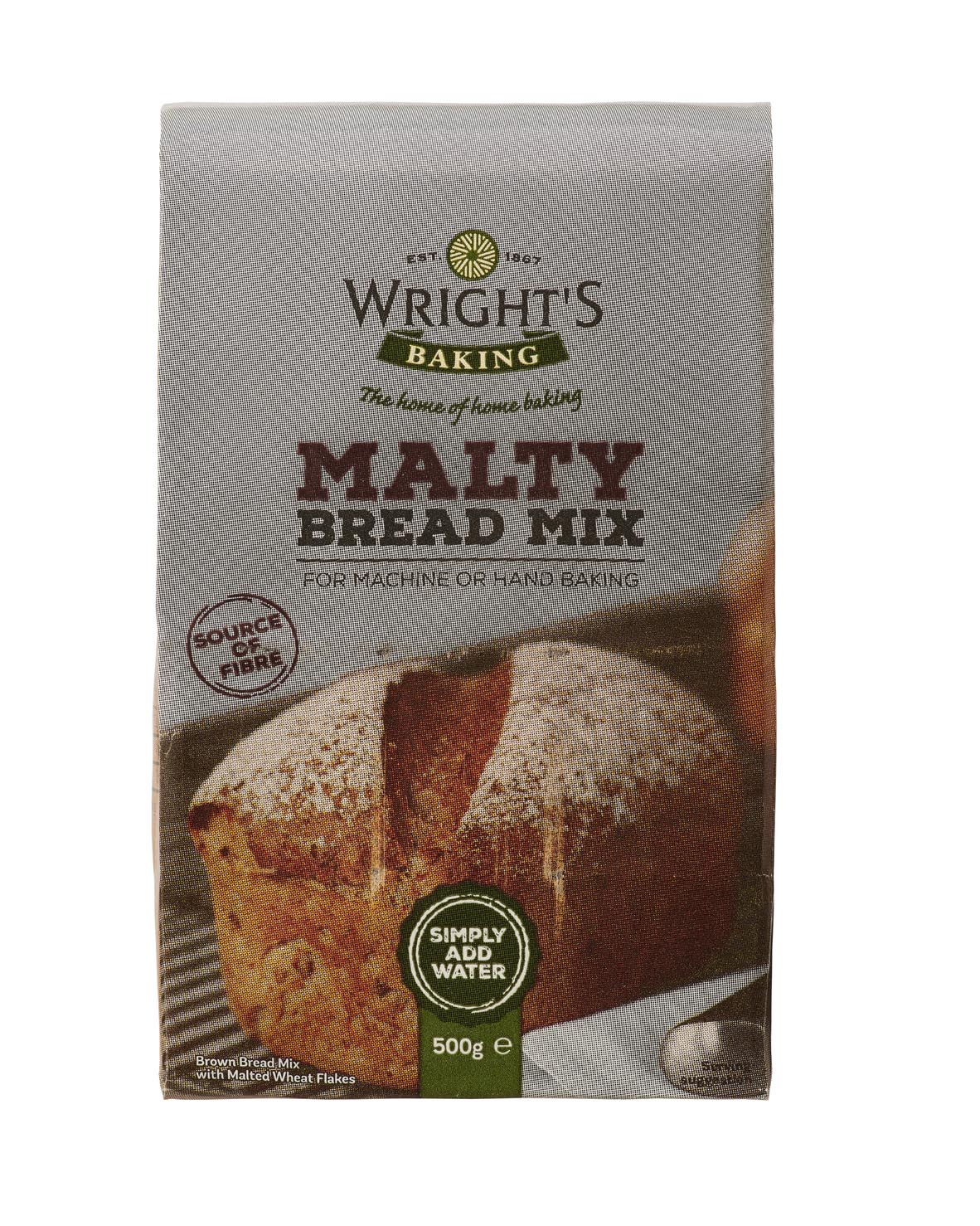 Malty Bread Mix 5 x 500g. Wrights Baking Wrights Baking
