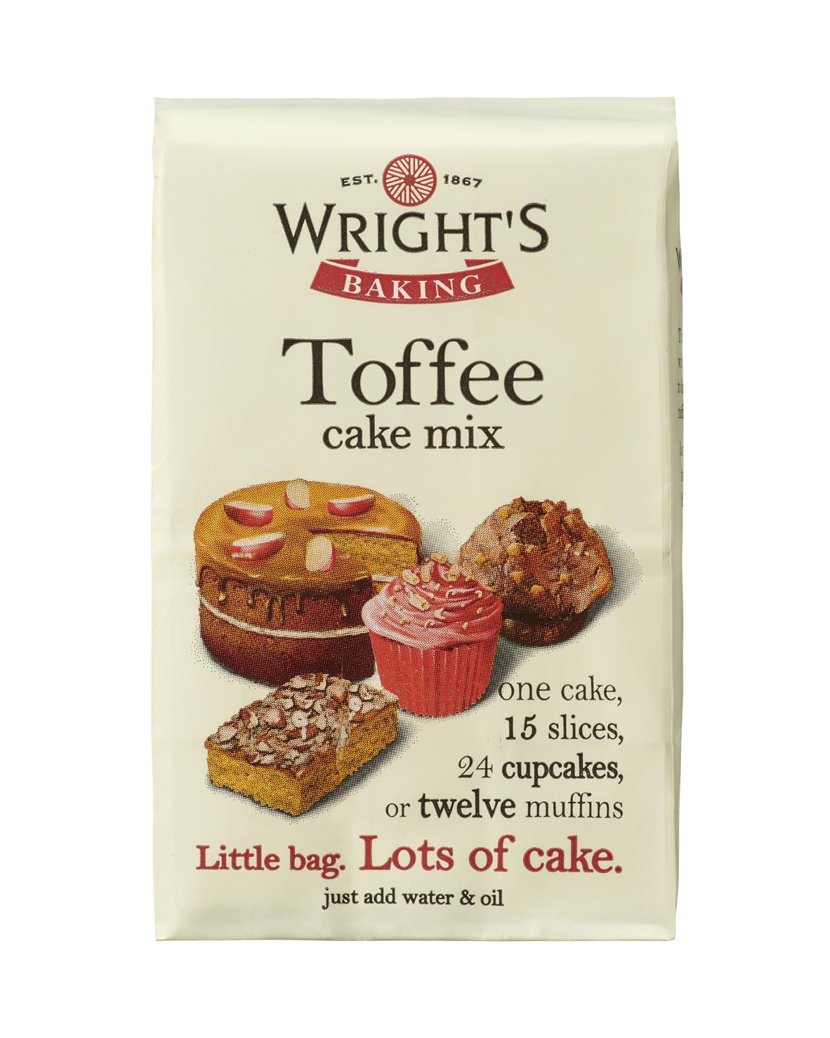 Toffee Cake Mix 5 x 500g Wrights Baking Wrights Baking