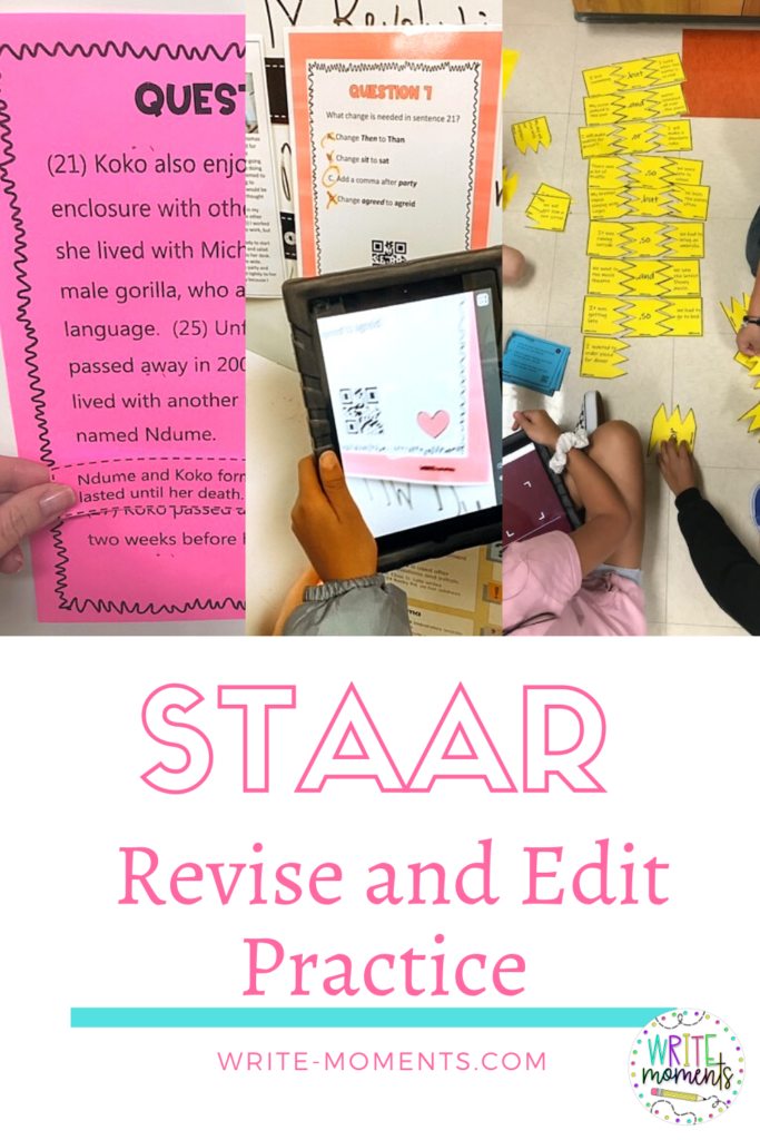 Understanding the NEW 2022 STAAR Reading Test Write Moments