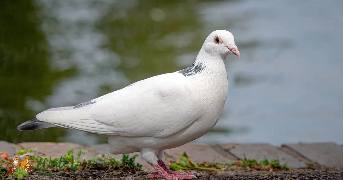Albino Pigeon rare pigeon and beautiful pigeon