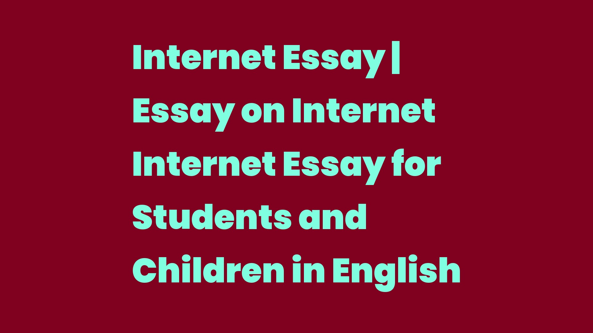 Essay Essay on Essay for Students and(04)