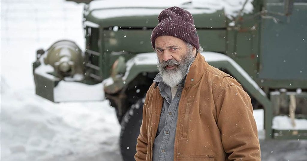 Movie Review Fatman starring Mel Gibson, Walton Goggins & Chance